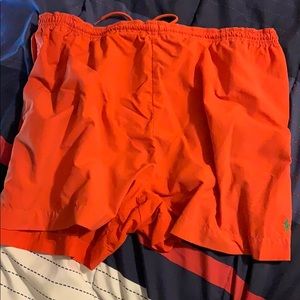 Orange Polo Ralph Lauren Swim Trunks